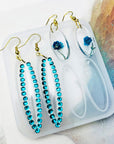 10Pcs Resin Earring Mold,Silicone Resin Jewelry Molds Set for Epoxy Resin Dangle Pendant Molds for Women