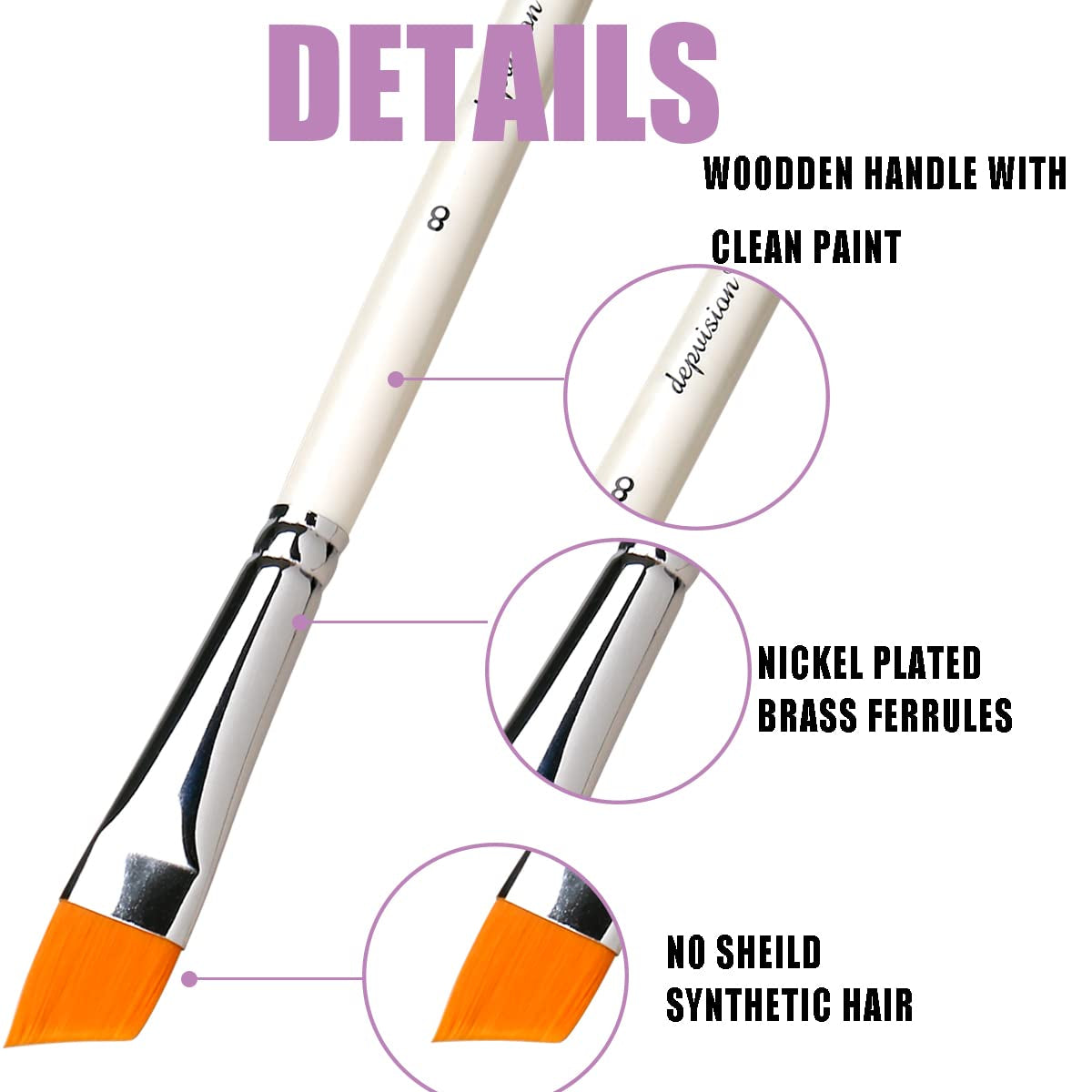 Face Paint Brush Set, 10Pcs Artist Brushes for Body Face Painting, Acrylic Painting Watercolor Oil Gouache