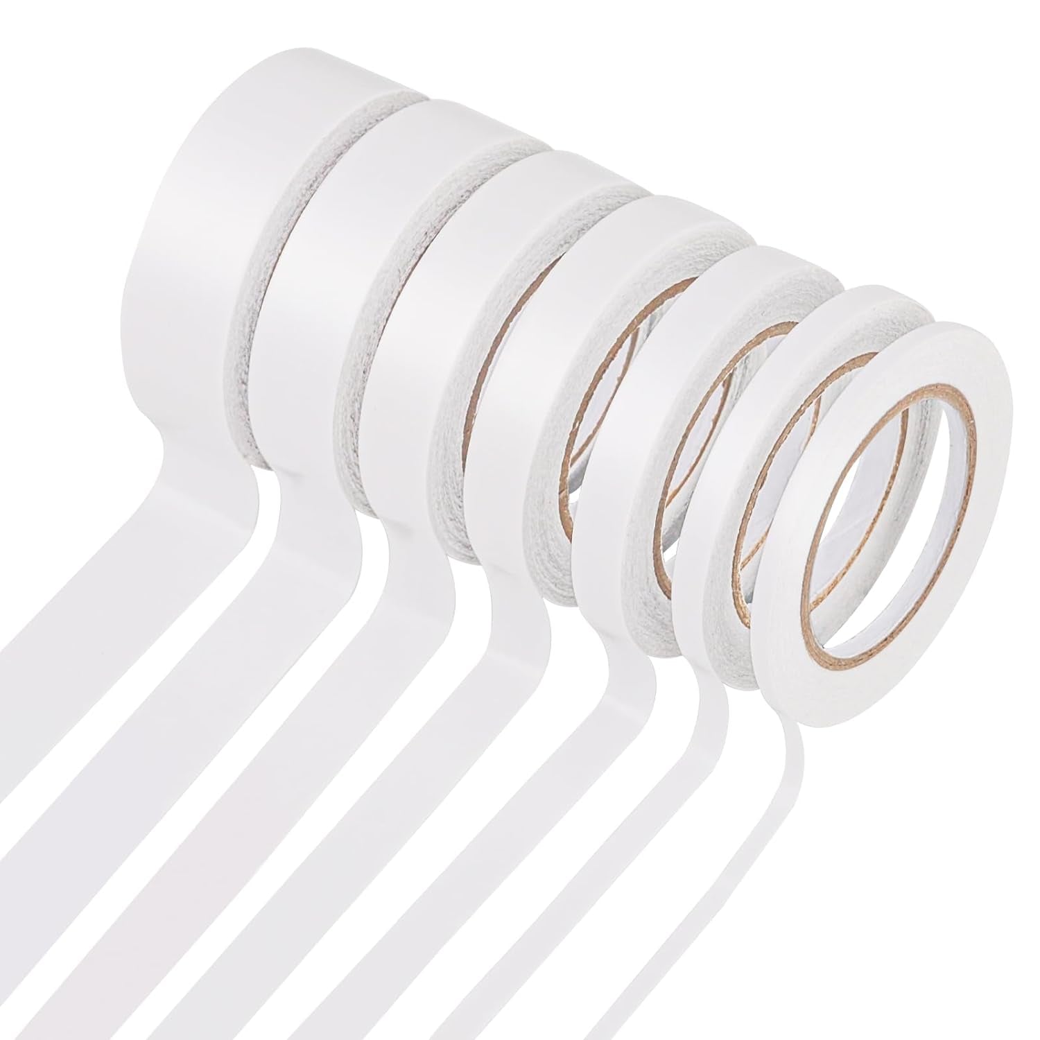 14 Rolls Double Sided Tape for Crafts Scrapbooking Multi-Purpose and Multi-Size Tape for Arts, Photography, Gift Boxes, Card Making, Paper Backing, Office Supplies(3Mm/5Mm/8Mm/10Mm/12Mm/15Mm/18Mm)