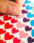 18 Sheets 1512 Pcs Colorful Dot Heart and Star Shape Self Adhesive Stickers, for Scrapbooking and Kid DIY Arts Crafts (Mixed Dots,Hearts,Stars, 18 Sheets)