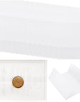 70 Pack Pre-Folded Vellum Jackets for 5X7 Invitations, Vellum Paper 5X7 for Invitations, Transparent Paper Vellum Envelopes for Wedding Invitations Wraps - Translucent Birthday Invitation Paper