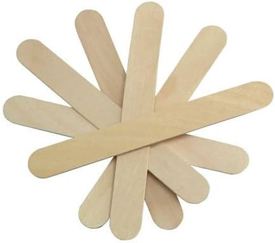 100 Piece Jumbo Craft Sticks, Premium Wood for Building, Mixing, and Creating Craft Projects