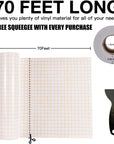Transfer Tape for Vinyl - 12" X 70 FT W/Orange Alignment Grid for Adhesive Vinyl - Medium Tack Vinyl Transfer Tape for Cricut, Silhouette Cameo, Decals, Signs, Windows and Stickers