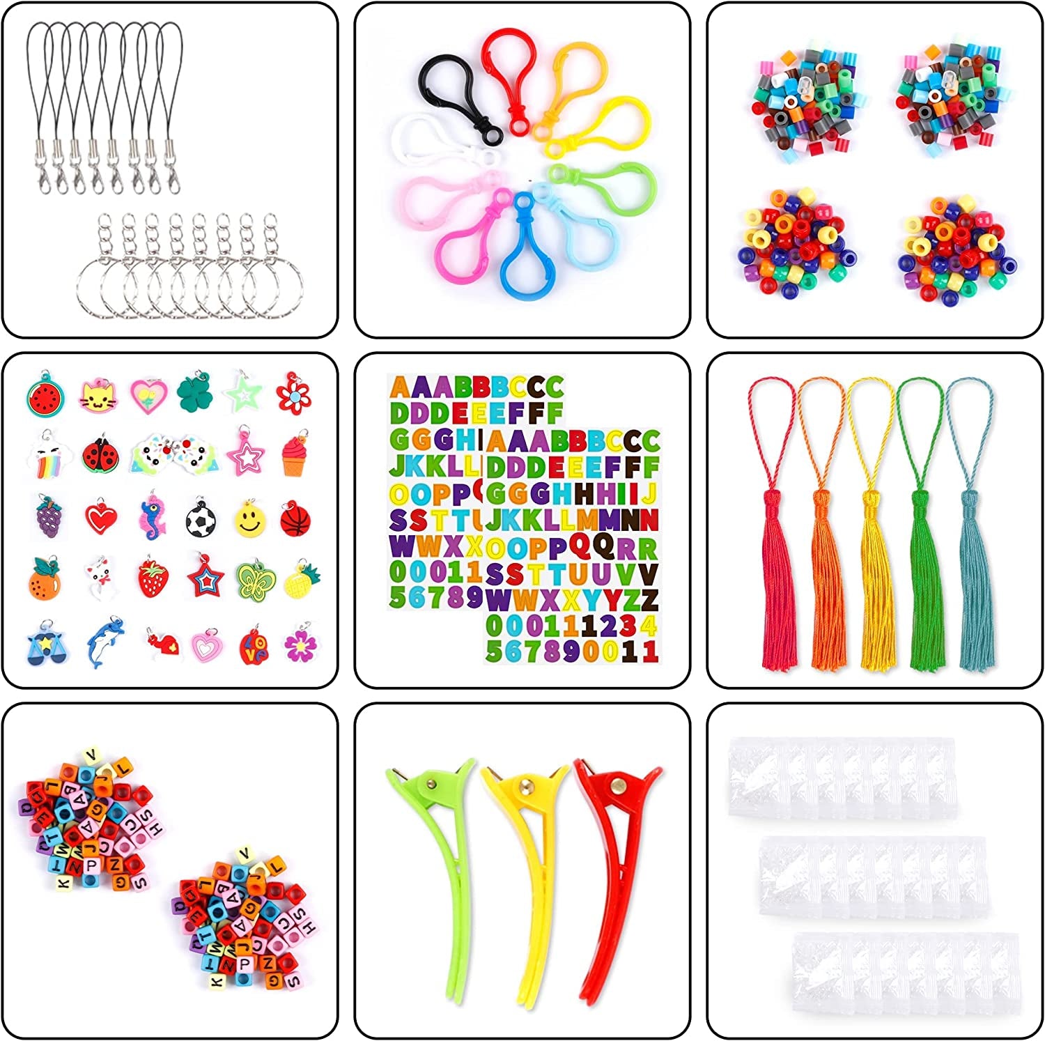 21900+ Loom Bands Refill Kit with Organizer, 20000+ Rubber Bands in 41 Colors, 1000 Clips,280 Beads, 5 Tassels, 5 Crochet Hooks and More, Bracelet Making Set for Girls Boys Christmas Gift