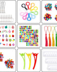 21900+ Loom Bands Refill Kit with Organizer, 20000+ Rubber Bands in 41 Colors, 1000 Clips,280 Beads, 5 Tassels, 5 Crochet Hooks and More, Bracelet Making Set for Girls Boys Christmas Gift