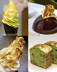 Edible Gold Leaf Sheets 30 Sheet Gold Leaf for Cake Chocolates Decorating, Bakery Pastry Cooking, Makeup Health & Spa,Gilding Crafting,Gilding Dessert Decoration, DIY Arts Project, 4.33 X 4.33Cm (30)