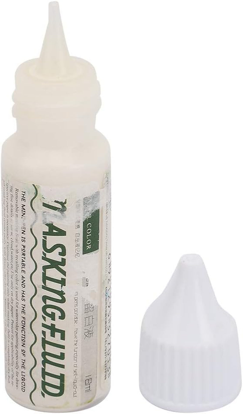Pigment Covering Liquid, Watercolor White Liquid Art Masking Fluid for Watercolor Painting and Various Art Projects (75ML)