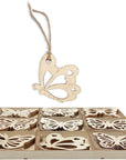 Pack of 45 Unfinished Wooden Butterfly Shaped Cutouts for DIY Crafts 3.5 Inch 5-Count Each