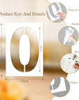 8 Inch Large Number Stencils Set 0-9 Address Number Stencil Reusable Plastic Digital Stencils Templates for Cake Stencil Address Number Painting Stencils Templates