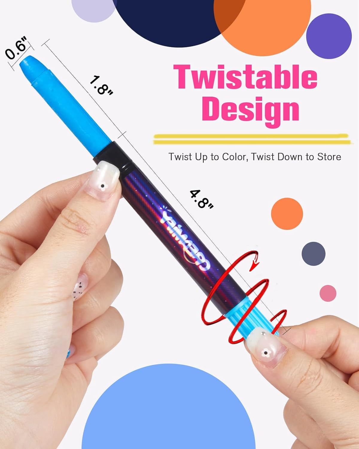 14 Pcs Glow in the Dark Face Paint,  Black Light Neon Face & Body Paint, Halloween Masquerade Makeup Sticks, Fluorescent Crayons Kit for Kids