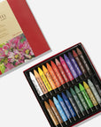 Water-Soluble Oil Pastel Set, 24 Vibrant Colors - Premium Blendable Art Sticks for Artists, Students, and Creatives - MAO-24