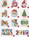 Cross Stitch Holiday Ornaments Galor Cross Stitch Book- Cross Stitch Pattern Kits from Snowmen to Elves to Woodland Creatures, 98 Christmas Cross Stitch Ornaments to Design.