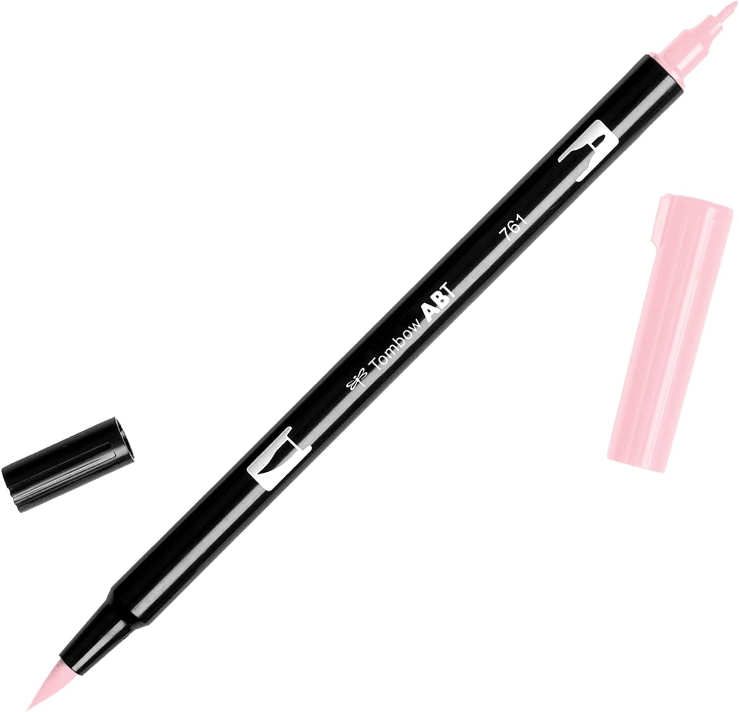 56586 Dual Brush Pen Art Marker, 761 - Carnation, 1-Pack. Blendable, Brush and Fine Tip Marker