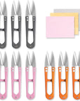 9 Pcs Sewing Scissors Thread Snips, 4.1 Inch Yarn Snips, High-Carbon Steel Thread Snippers, Sewing Snips Thread Cutter Scissors for Stitch, Knitting, Mini DIY Supplies, Crafts