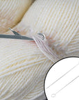 4 Pcs Sewing Loop Turner Hook, Needle Hook with Latch, Tongue Crochet Tool for Fabric Belts Strips Tube Straps DIY Accessories