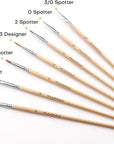 Sable Watercolor Brushes, Professional Watercolor Paint Brushes Set of 7, Soft Kolinsky Sable Hair - Pointed Rounds, Designer, Filbert for Watercolor, Gouache, Inks, Water-Based Oils and Egg Tempra