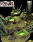 Wilderness Adventures Dnd Acrylic Paint Set with 20 Warpaints, Acrylic Paints for Models and Miniatures, Acrylic Warpaints, Quickshade Washes, Metallic Paints & 2 Plastic Miniatures