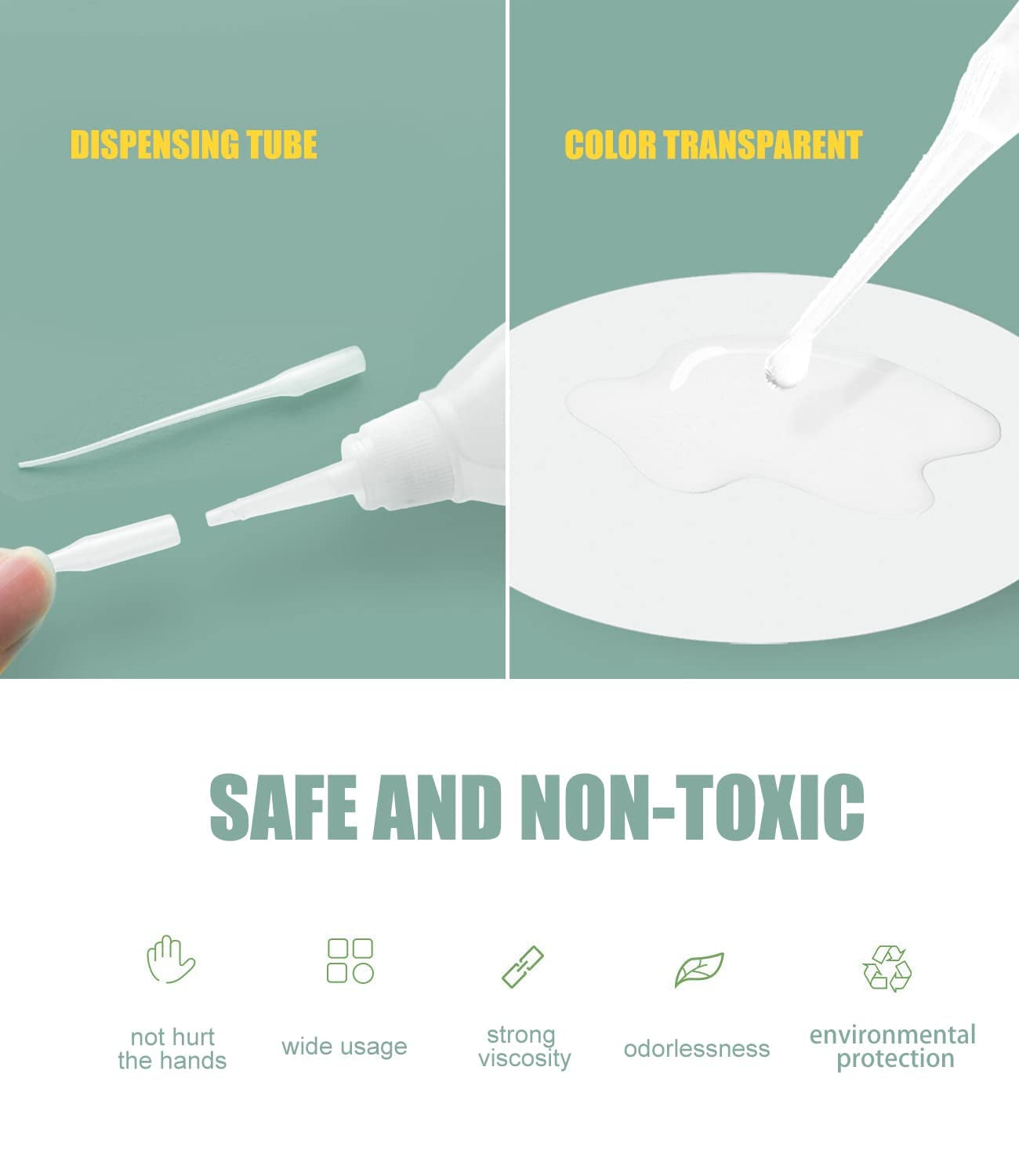 Craft Glue, Glue for Model, Instantly Strong Adhesive for Bonding Metal, Plastic, Rubber, Wood, Leather, DIY Craft, Scrapbooking, Card Making, Photo, Toy, Model, Decor, Crystal, Lego, Gundam