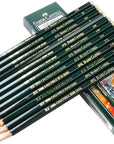 Pencils, Castell 9000 Graphite Pencils, 8B Pre-Sharpened Black Lead Pencils for Sketch, Shading, Drawing, Artist - Box of 12 (8B)