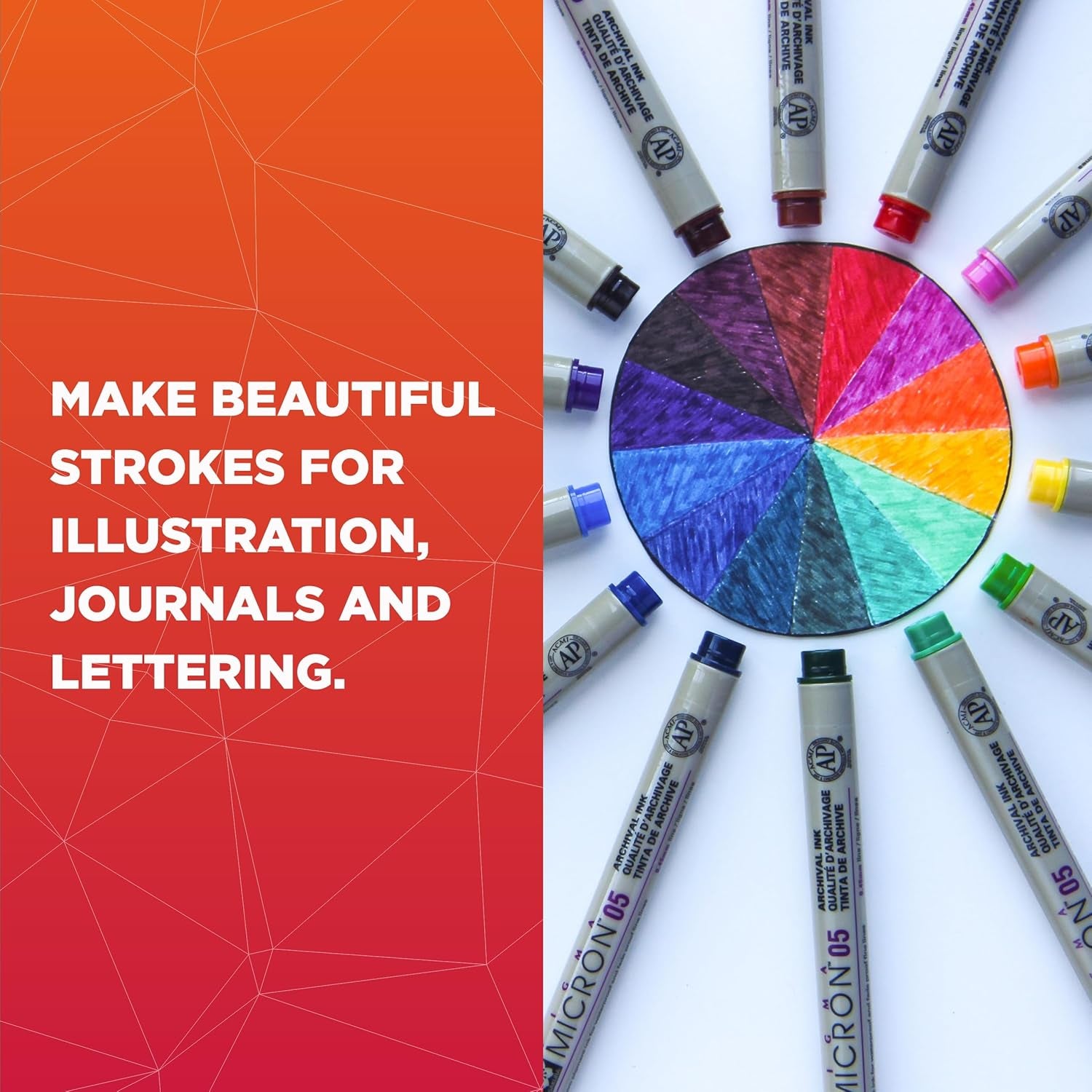 Pigma Micron 005 8 Color Set Water Based Pigment for Illustration - Holiday Gifts for Artists, Crafters & DIY Gifts Projects