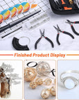 Jewelry Wire Wrapping Jewelry Making Supplies Kit, Ring Sizer Measuring Tools Kit with Tools, Ring Craft Wires, Jewelry Findings for Rings Repair