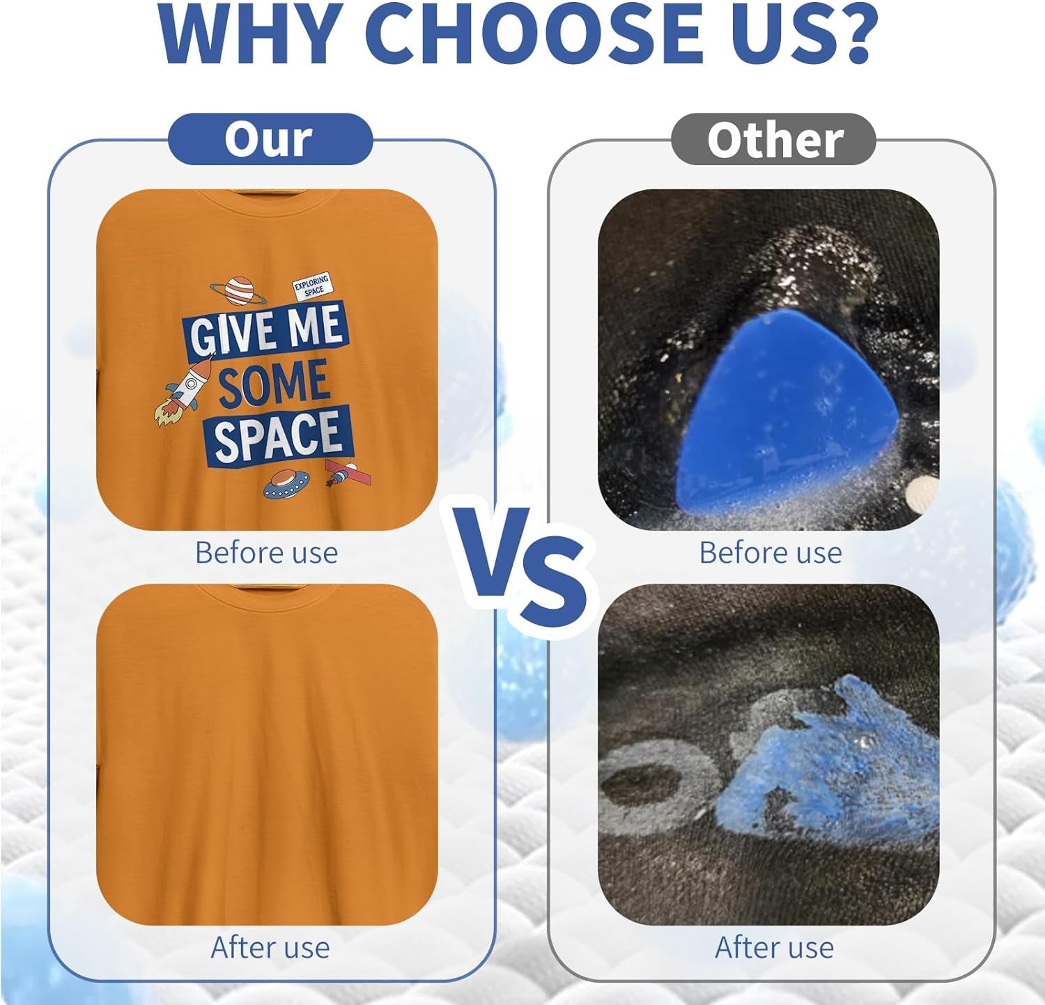 Heat Transfer Vinyl Remover for Fabrics [2024 Updated] Rapid Remover, Vinyl Letter Remover, Powerful Residue Remover, Quick Results, No Irritating Smell-125 ML