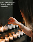100Pcs Cotton Candle Wicks 8'' Pre-Waxed for Candle Making,Candle Diy，Thick Candle Wick with Base