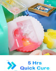 Silicone Mold Making Kit, Mold Making Silicone 20A Translucent 4.4 Lbs, Liquid Silicone for Mold Making 1:1 by Volume, Ideal for Casting Resin, Soap, Plaster, Wax Silicone Molds