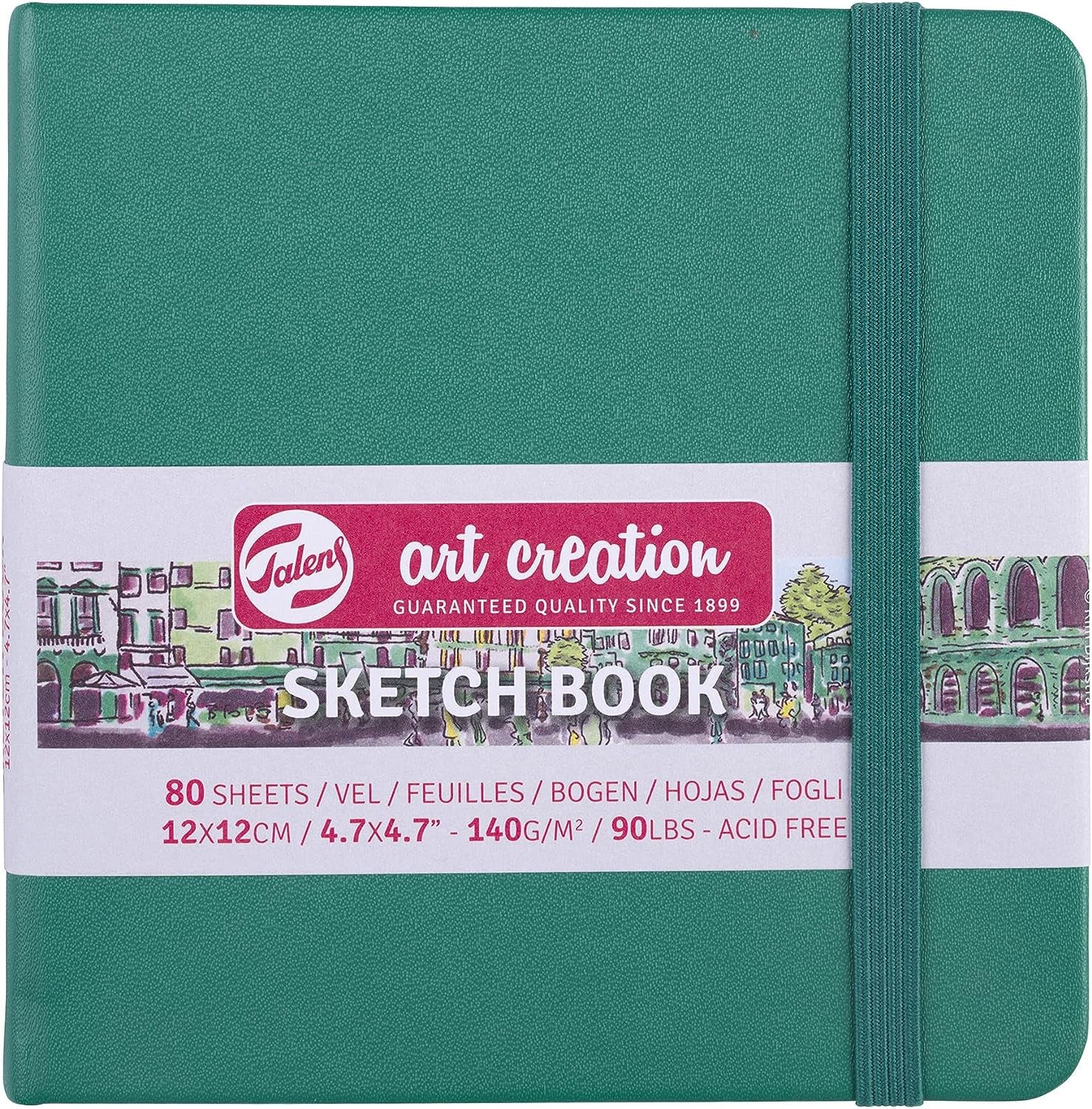 Talens Japan T9314-233M 452248 Art Creation Sketchbook, Drawing Notebook, 8.3 X 11.8 Inches (21 X 30 Cm), Navy Blue
