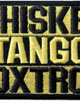 Whiskey Tango Foxtrot ACU Tactical Combat Emblem Embroidered Morale Hook & Loop Patch
