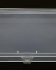 Clear Plastic Flat Rectangle Storage Box for Beads and Tools, 4-Inch by 7-Inch