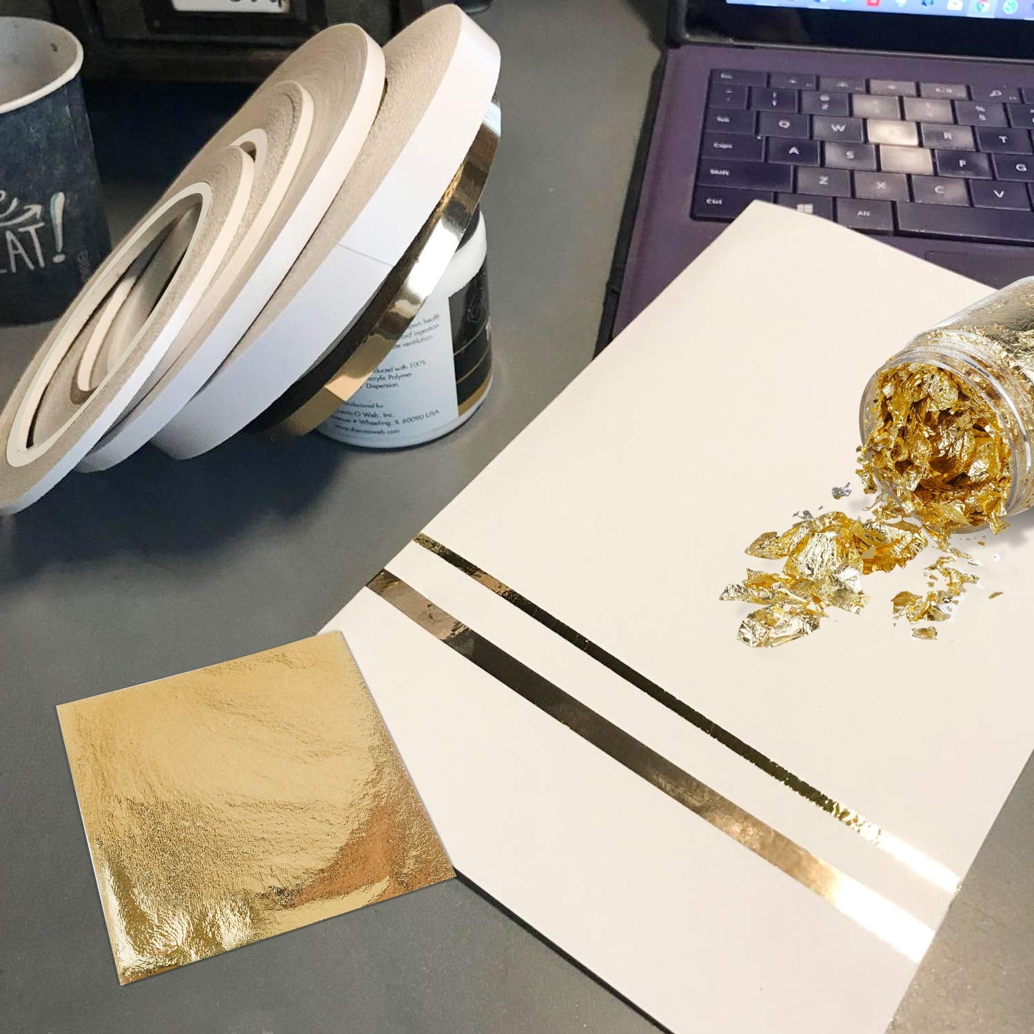 Double-Sided Tape for Arts, Crafts, Photography, Scrapbooking, Tear-By-Hand, Paper Backing (8 Rolls) 6Mm Width