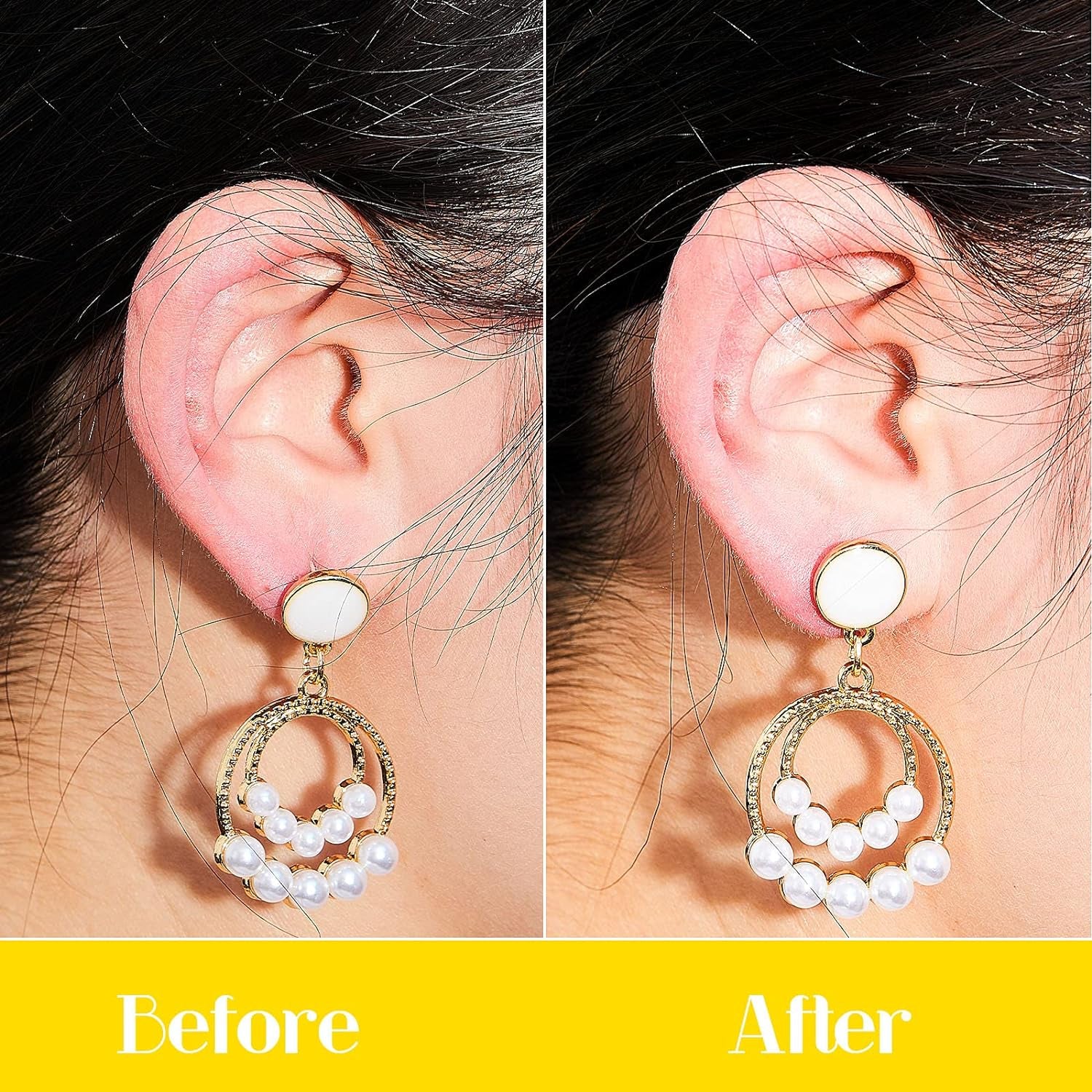 300 Pieces Earring Support Patches Earring Lifters and Earring Backs for Support Pads Earrings Waterproof Lifting Patches Ear Lobe Support Backs