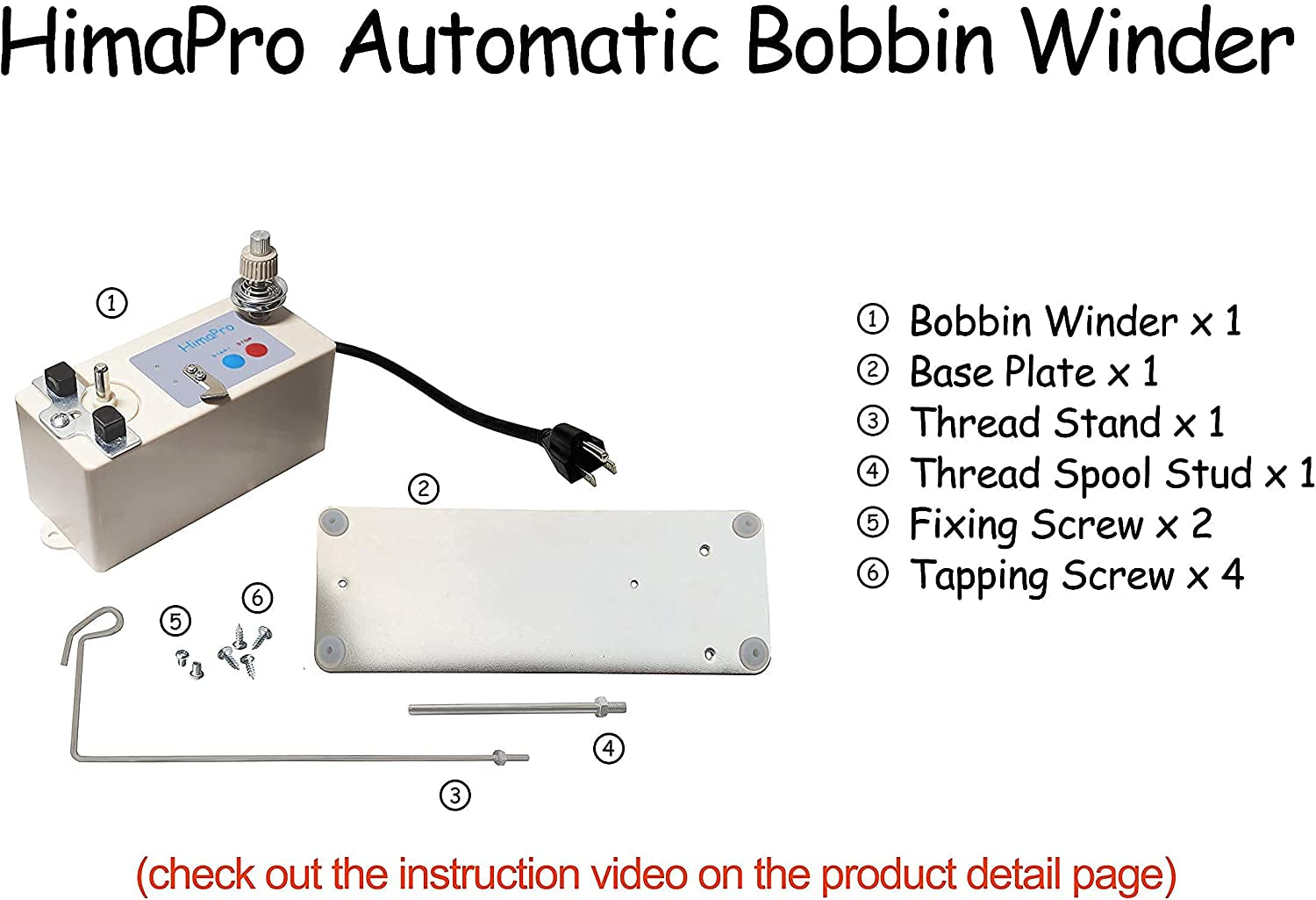 Automatic Bobbin Winder for Sewing Machine Electrical Bobbin Winder Electric Bobbin Winder - Adjustable Bobbin Slot - Fast and Efficient Winding Experience