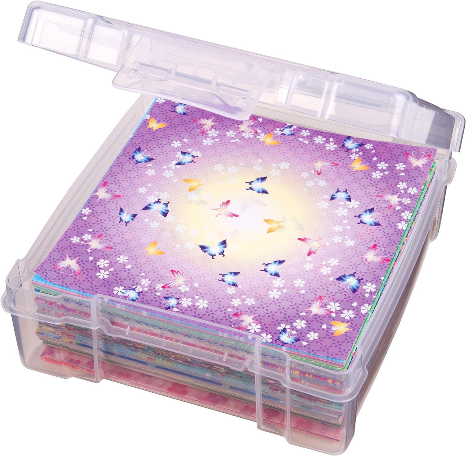 6953AB Clearview 6" X 6" Box Art &amp; Craft Organizer, [1] Plastic Storage Case, Clear