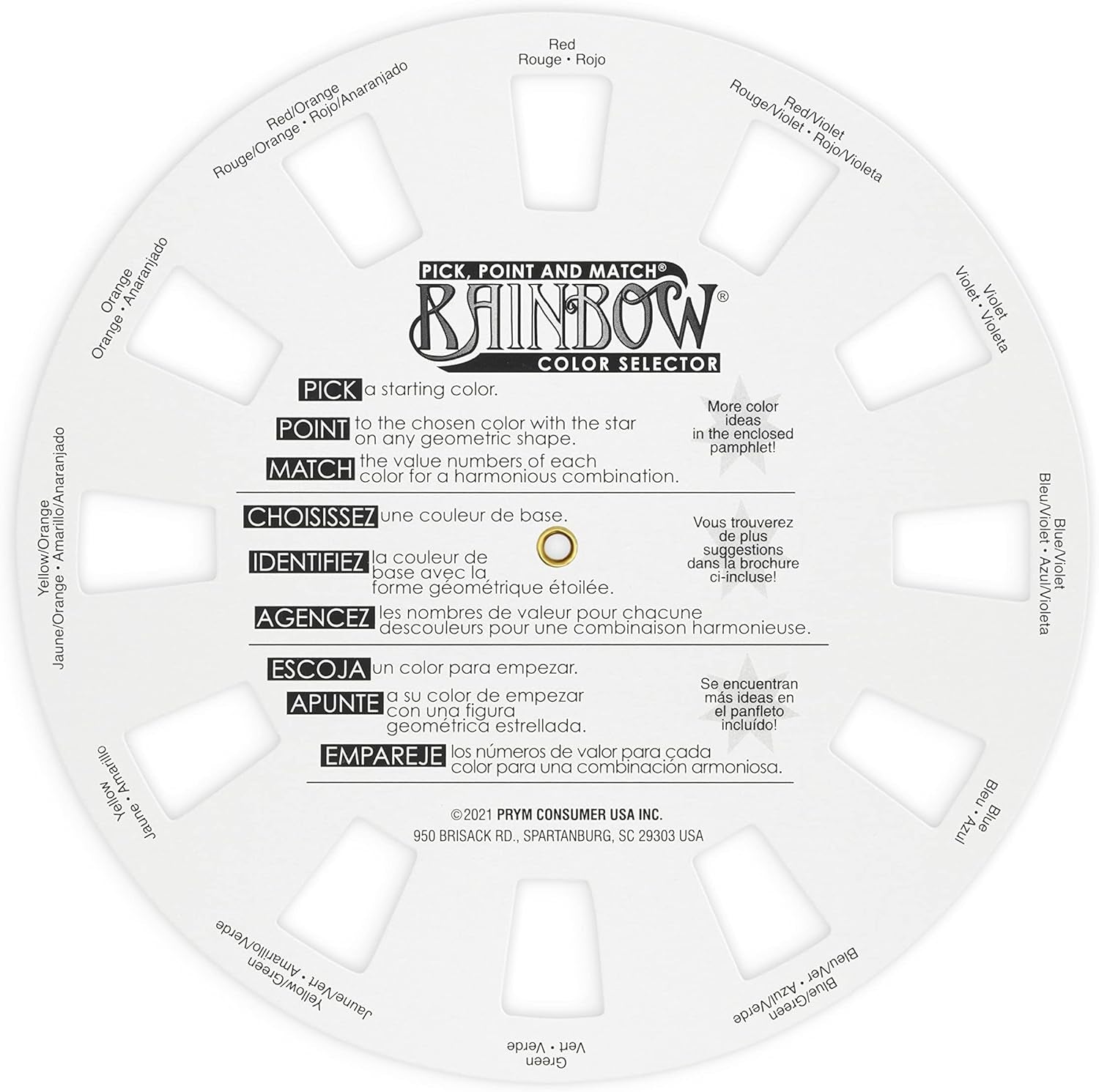 3169 Rainbow Color Wheel Selector