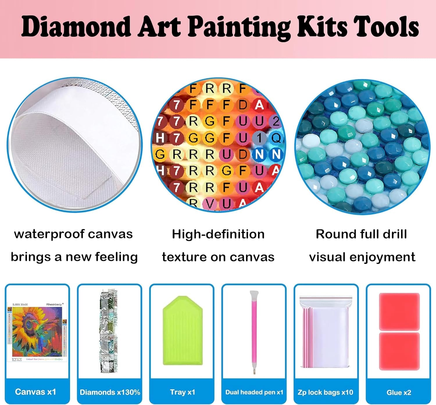 Diamond Mosaic Painting Kits for Adults Sunflower DIY Diamond Art Kit Hummingbird Full Drill round Diamond Dots Painting Gem Art Kit Beginners Home Wall Decor Gifts 12X12In