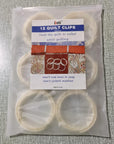 Quilt Clips 12 Pack,3 Inches Plastic Quilting Clips Hold the Quilt Rolled While Quilting