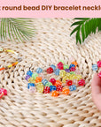 100 Pcs 0.3 Inch DIY Clear Colorful Acrylic Dice Shape Beads for Jewelry Making Bracelets Necklaces Earring Key Chains(100)