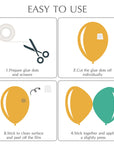 1000 Pieces Clear Glue Points Dots Double Sided Adhesive Removable for Balloons Craft Sticky