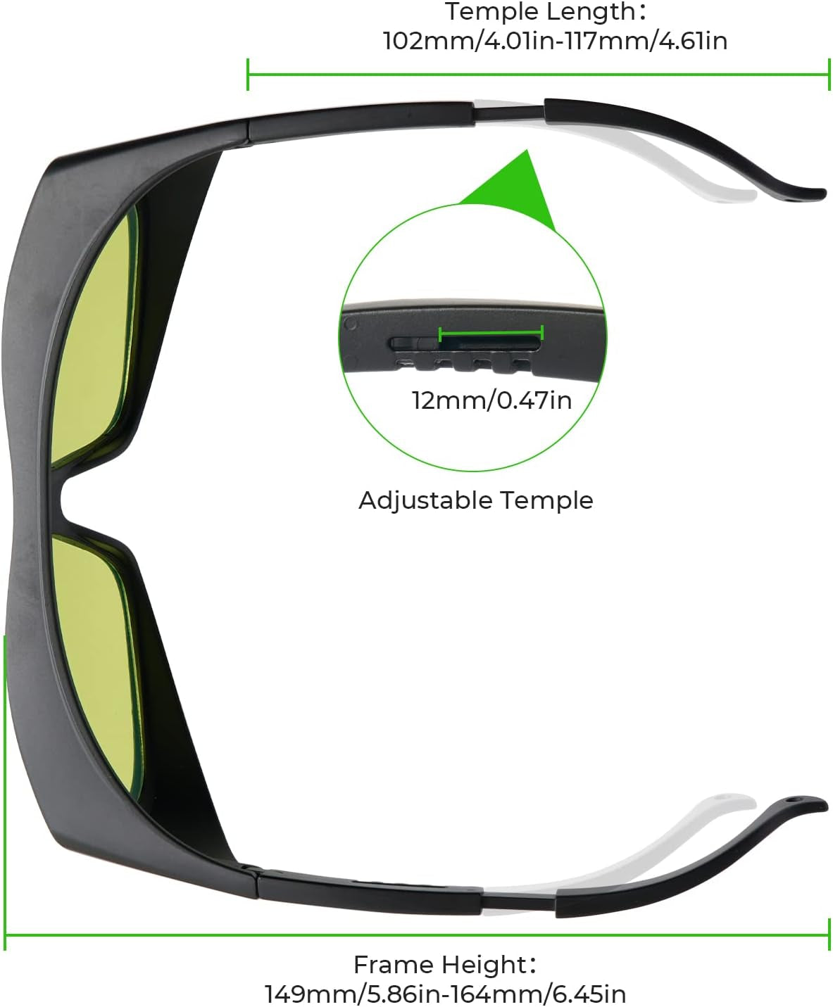 Laser Safety Glasses OD 6+190Nm–460Nm & 800Nm–1100Nm, Laser Safety Goggles for  F1, F1 Ultra, M1, M1 Ultra, S1, D1, P2 and Most Laser Engraving, Laser Engraver Accessories