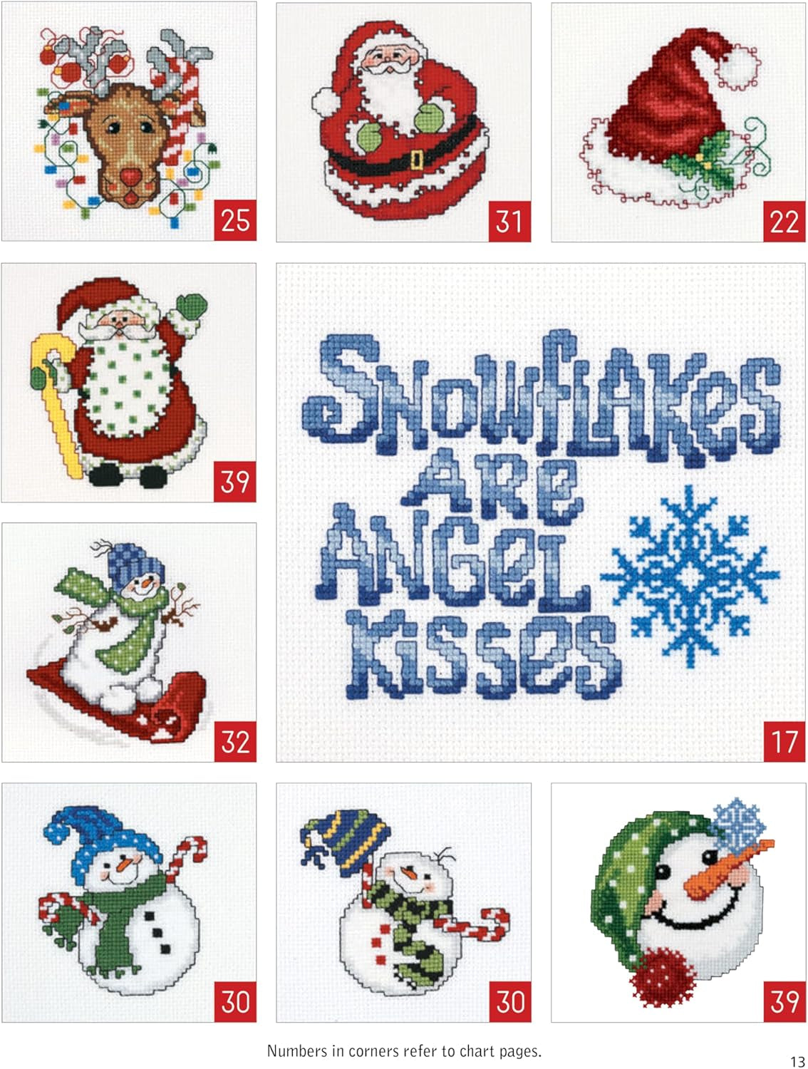 Cross Stitch Holiday Ornaments Galor Cross Stitch Book- Cross Stitch Pattern Kits from Snowmen to Elves to Woodland Creatures, 98 Christmas Cross Stitch Ornaments to Design.