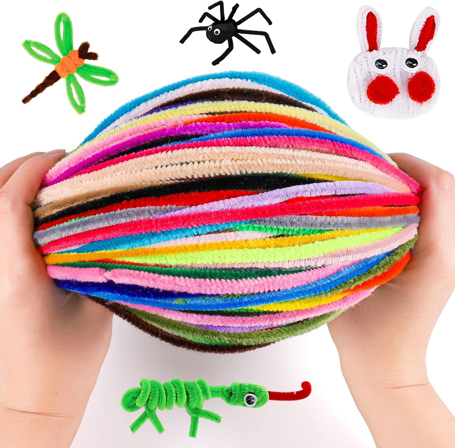 360 Pieces Pipe Cleaners 40 Assorted Colored Chenille Stems for Art and Crafts, Children’S Craft Supplies (6 Mm X 12 Inch)