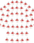 50 Pieces Mushroom Charm Pendant Mushroom Resin Charm Mushroom Jewelry Finding Charm DIY Pendant Making Resin Charm for Bracelet Necklace Earrings Keychain Craft