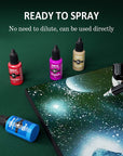 Airbrush Paint Set - 26 Colors Airbrush Paint, Ready to Spray, Water Based Acrylic Airbrush Paint Kit for Metal, Plastic Models, Leather - 0.7Fl Oz
