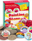 24Pcs River Rocks for Painting- 2-4 in Extra Large Hand Picked Rock-Thick-Flat-Smooth Painting Rocks- Perfect for DIY, Kids Crafts, Kindness Stone, Garden & Home Decor, Holiday Easter Gift