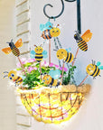 8 Pcs Diamond Art Kits, Bee Style Diamond Art Kits for Garden Decor, Garden Stakes Diamond Art Kits for Adults, DIY Diamond Art Accessories
