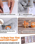 Wood Carving Tools Set 3Pcs Whittling Knife and 4Pcs K2 Carbon Steel Wood Carving Knife,Whittling Kit with 8Pcs Basswood Wood Blocks Gifts Set for Adults and Kids Beginners Wood Carving Kit Gifts