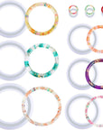 9 Pieces Silicone Bracelet Mold and Ring Resin Casting Mold Set round Epoxy Jewelry Mold Silicone Bangle Ring Mold for Jewelry DIY Crafts Making Supplies