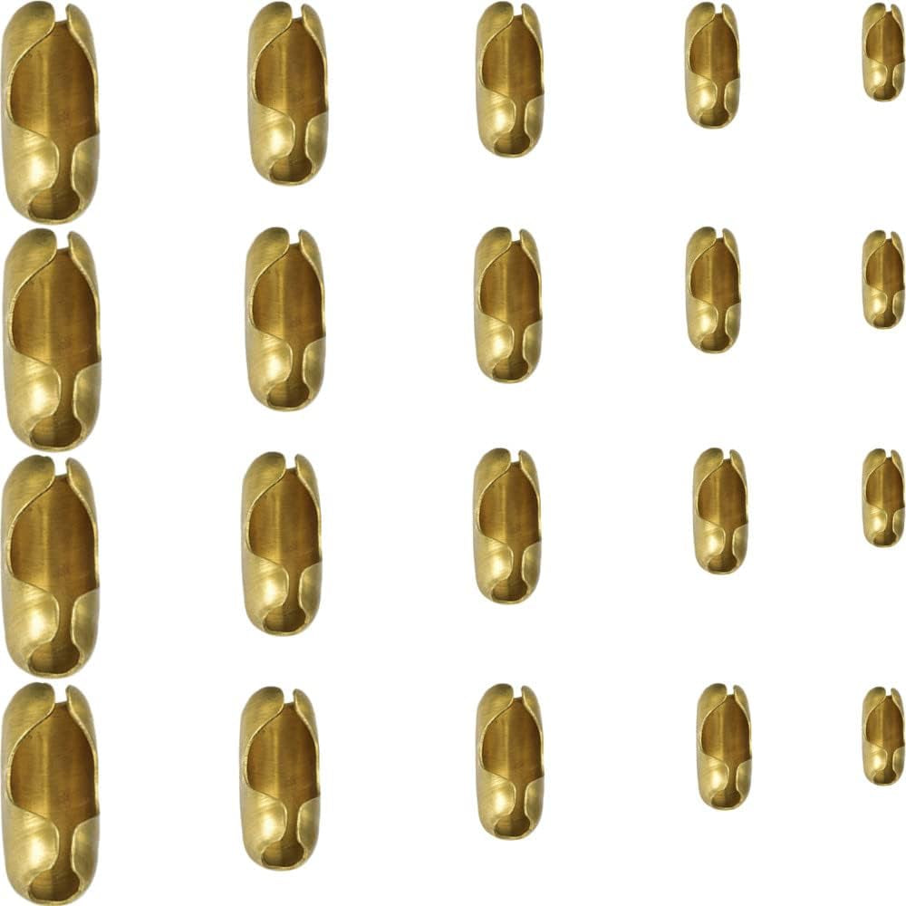 50Pcs Copper Ball Chain Connector Clasps Fits For1.6/2/2.4/3.2/4/4.5 Mm Beaded Ball Chain